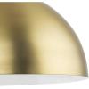 Progress Lighting Perimeter Collection One-Light Brushed Gold Mid-Century Modern Pendant with Metal Shade (P500379-191)(Brushed Gold)