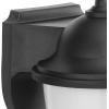 Progress Lighting Polycarbonate Outdoor 1-Light White Acrylic Shade Traditional Outdoor Wall Lantern Light Textured Black(Black)
