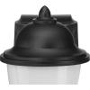 Progress Lighting Polycarbonate Outdoor 1-Light White Acrylic Shade Traditional Outdoor Wall Lantern Light Textured Black(Black)