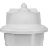 Progress Lighting Polycarbonate Outdoor 1-Light White Acrylic Shade Traditional Outdoor Wall Lantern Light Textured Black(White)