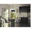 Progress Lighting Silva Collection Three-Light Matte Black White Linen Shade Pendant (P500399-31M)