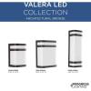 Progress Lighting Valera LED Collection 1-Light Matte White Acrylic Shade Modern Outdoor Medium Wall Lantern Light Brushed Nickel(Bronze)