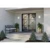 Progress Lighting Valera LED Collection 1-Light Matte White Acrylic Shade Modern Outdoor Medium Wall Lantern Light Brushed Nickel(Nickel)