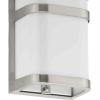 Progress Lighting Valera LED Collection 1-Light Matte White Acrylic Shade Modern Outdoor Medium Wall Lantern Light Brushed Nickel(Nickel)