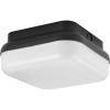 Progress Lighting Hard-Nox Collection 1-Light Black Polycarbonate Shade Commercial Grade Outdoor Wall Or Ceiling Mounted Fixture