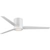 Progress Lighting P2588-2830K Braden Mid-Century Modern Integrated LED Indoor Ceiling Fan Satin White with Light Kit and White Opal Shade(Satin White)