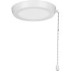 Progress Lighting P260002-028-30 AirPro 1-Light Transitional Integrated LED Edgelit Ceiling Fan Light Kit Satin White with Opal Shade