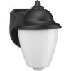 Progress Lighting Polycarbonate Outdoor 1-Light White Acrylic Shade Traditional Outdoor Wall Lantern Light Textured Black(Black)