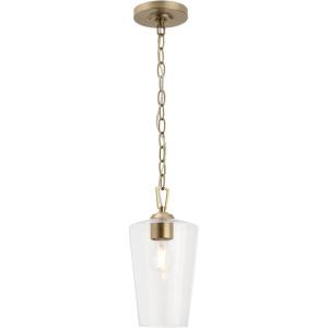 Progress Lighting Celino Collection One-Light Mini-Pendant with Clear Glass Shade
