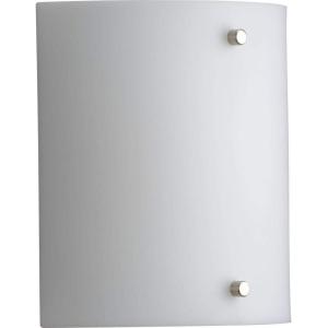 Progress Lighting Curve LED Collection 1-Light Modern Opal Shade Sconce, Indoor, P710102-060-30, White