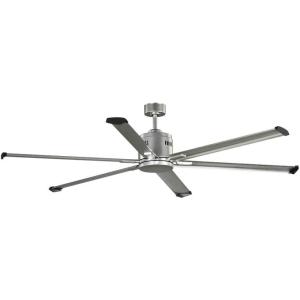 Progress Lighting P250018-152 Dual Mount Ceiling Fan, Indoor/Outdoor Nickel with Wall Control, 96-Inch(Nickel)