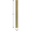 Progress Lighting P8601-104 Stem Extension Kit with 2-12-Inch and 2-15-Inch Stems Included, Polished Nickel(Aged Bronze)
