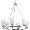 Progress Lighting Debut Collection 6-Light Farmhouse Chandelier Light Graphite(Brushed Nickel)