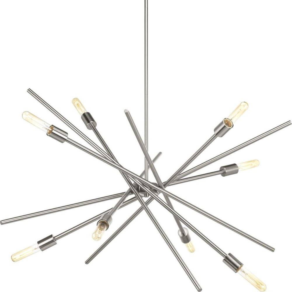 image:imageProgress Lighting Astra Collection EightLight ChandelierBrushed Nickel