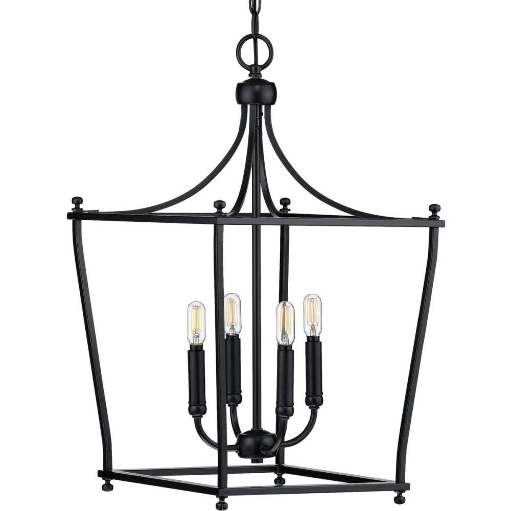image:imageProgress Lighting Parkhurst Collection Brushed Bronze FourLight FoyerBlack