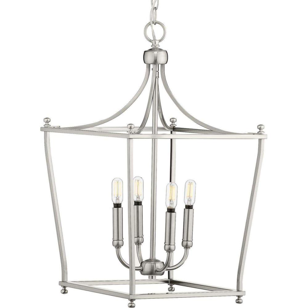 image:imageProgress Lighting Parkhurst Collection Brushed Bronze FourLight FoyerNickel