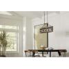 Gulliver Collection 4-Light Coastal Linear Chandelier Light Graphite(Graphite)