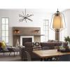 Progress Lighting Astra Collection Eight-Light Chandelier(Antique Bronze)