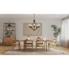 Progress Lighting Lassiter Collection 5-Light Clear Glass Modern Chandelier Light Matte Black 26.00×26.00×26.00(Black)