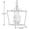 Progress Lighting Parkhurst Collection Brushed Bronze Four-Light Foyer(Gold)