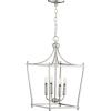 Progress Lighting Parkhurst Collection Brushed Bronze Four-Light Foyer(Nickel)