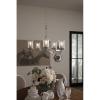 Progress Lighting Winslett Collection 6-Light Clear Seeded Glass Coastal Chandelier Light Matte Black(Black)