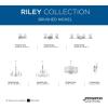 Riley Collection 3-Light Organza Shade New Traditional Pendant Light Brushed Nickel