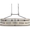 Gulliver Collection 4-Light Coastal Linear Chandelier Light Graphite(Graphite)