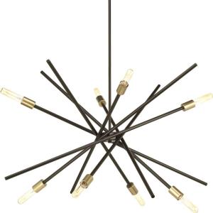 Progress Lighting Astra Collection Eight-Light Chandelier(Antique Bronze)