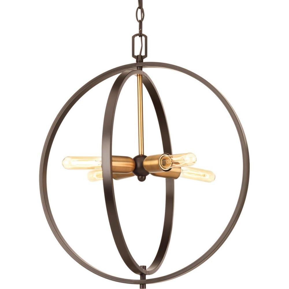 image:imageProgress Lighting Modern Pendant 1Light Brushed Nickel Clear and Etched Glass Pendant Light