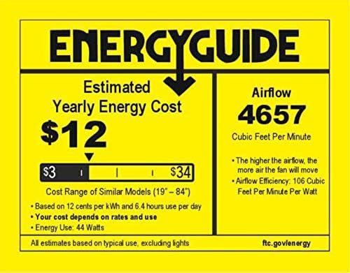 image:imageProgress Lighting P25748030K Protruding Mount 5 Toasted Oak Blades Ceiling fan with 18 watts light Forged BlackForged Black