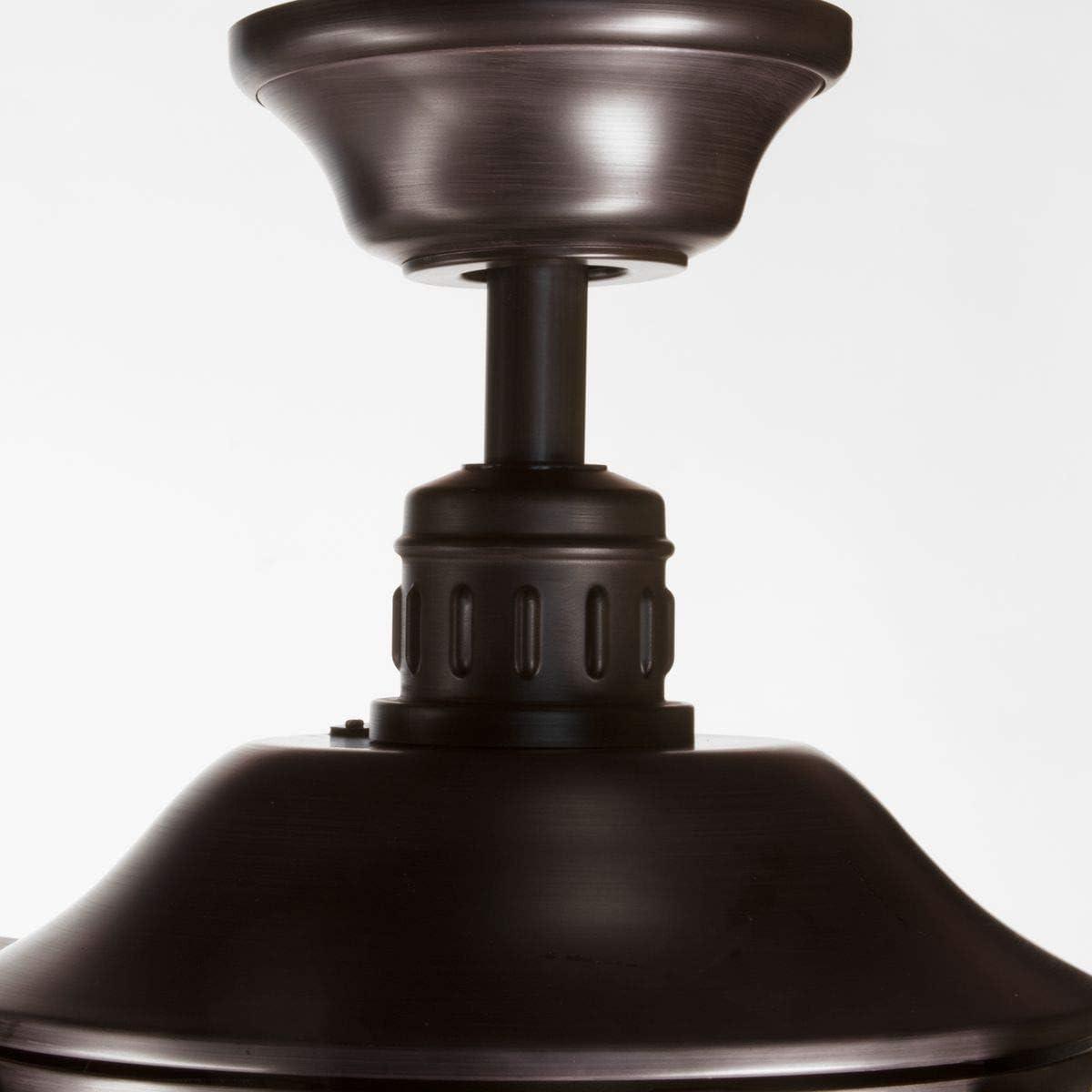 image:imageProgress Lighting P25762030K Protruding Mount 5 Walnut Blades Ceiling fan with 18 watts light Antique BronzeAntique Bronze