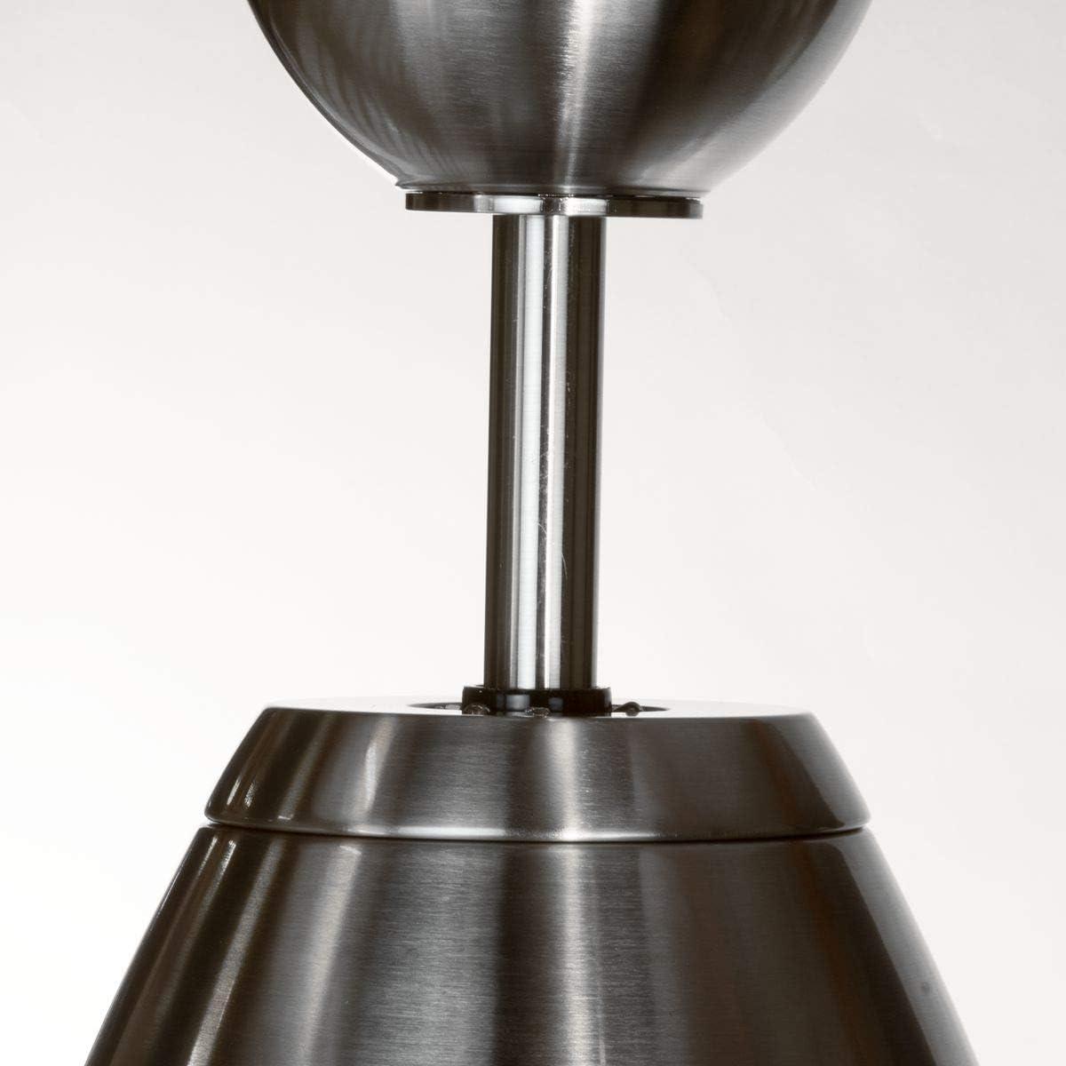 image:imageProgress Lighting P25820930K Protruding Mount 5 Silver Blades Ceiling fan with 18 watts light Brushed NickelBrushed Nickel