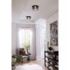 Progress Lighting Gunther Collection 2-Light Clear Glass Farmhouse Outdoor Flush Mount Light Antique Bronze, 5.75×12.63×12.63(Bronze)
