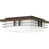 Progress Lighting Helm Collection One-Light 11″ LED Flush Mount(Nickel)