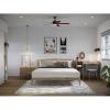 Progress Lighting P2574-8030K Protruding Mount, 5 Toasted Oak Blades Ceiling fan with 18 watts light, Forged Black(Antique Bronze)