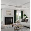 Progress Lighting P2574-8030K Protruding Mount, 5 Toasted Oak Blades Ceiling fan with 18 watts light, Forged Black(Antique Nickel)
