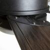Progress Lighting P2574-8030K Protruding Mount, 5 Toasted Oak Blades Ceiling fan with 18 watts light, Forged Black(Forged Black)