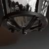 Progress Lighting P2576-2030K Protruding Mount, 5 Walnut Blades Ceiling fan with 18 watts light, Antique Bronze(Forged Black)