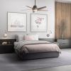 Progress Lighting P2582-0930K Protruding Mount, 5 Silver Blades Ceiling fan with 18 watts light, Brushed Nickel(Antique Bronze)