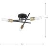 Progress Lighting P350225-020 Astra Collection 3-Light Modern Semi-Flush Mount Light Antique Bronze