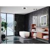 Quadrant LED Collection 4-Light Matte Black Frosted Glass Modern Flush Mount Ceiling Light