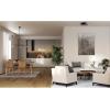 Quadrant LED Collection 4-Light Matte Black Frosted Glass Modern Flush Mount Ceiling Light