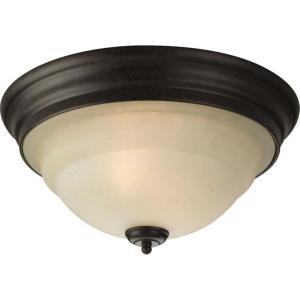 Torino Collection Two-Light 14-5/8″ Close-to-Ceiling(Forged Bronze)