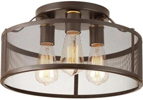 image:imageProgress Lighting Swing Collection ThreeLight 15 Flush MountBronze