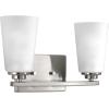 Progress Lighting Debut Collection 2-Light Farmhouse Bath Vanity Light Graphite(Brushed Nickel)