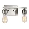 Progress Lighting Debut Collection 2-Light Farmhouse Bath Vanity Light Graphite(Brushed Nickel)