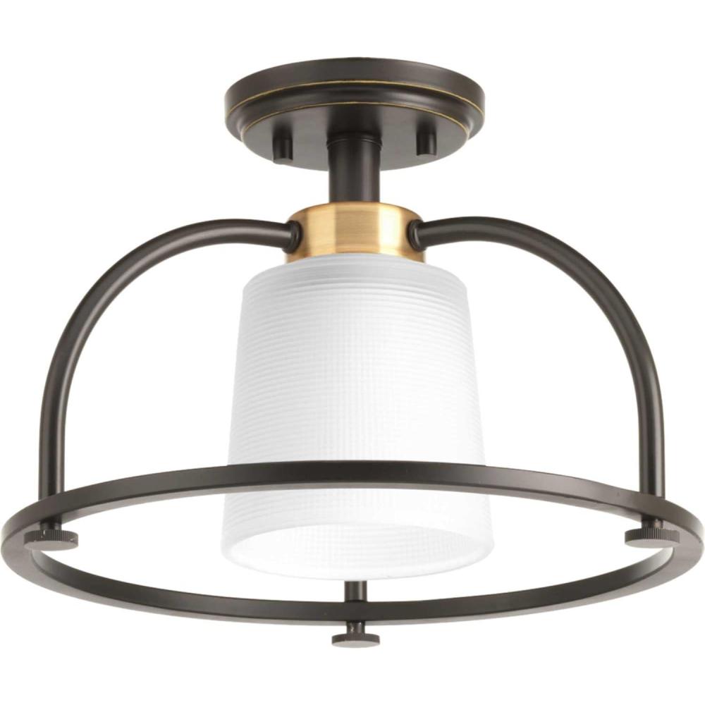 image:imageWest Village Collection 1312 OneLight SemiFlush ConvertibleBronze