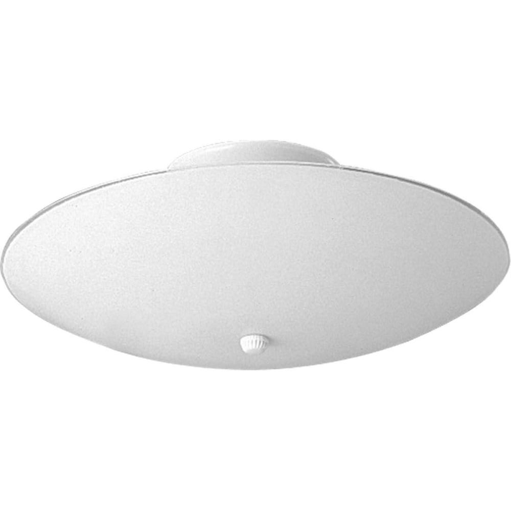 image:imageProgress Lighting 12 Round Glass 2Light ClosetoCeiling Indoor P460930 WhiteWhite
