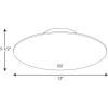 Progress Lighting 12″ Round Glass 2-Light Close-to-Ceiling, Indoor, P4609-30, White(White)